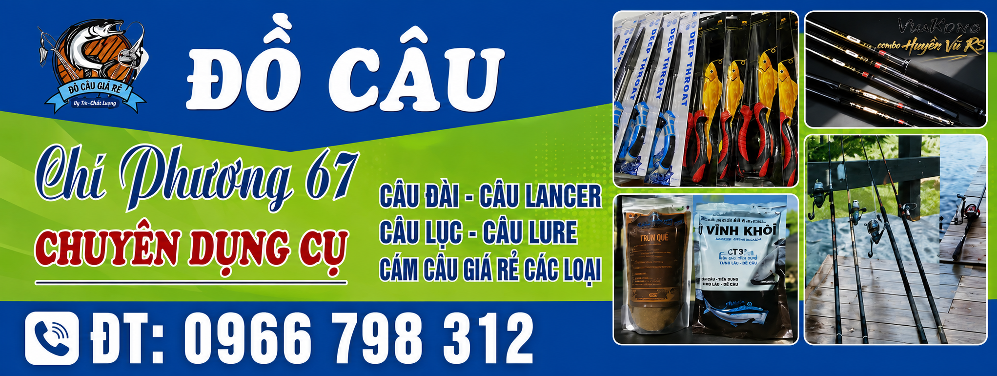 Cửa hàng đồ câu chính hãng tại Bình Dương